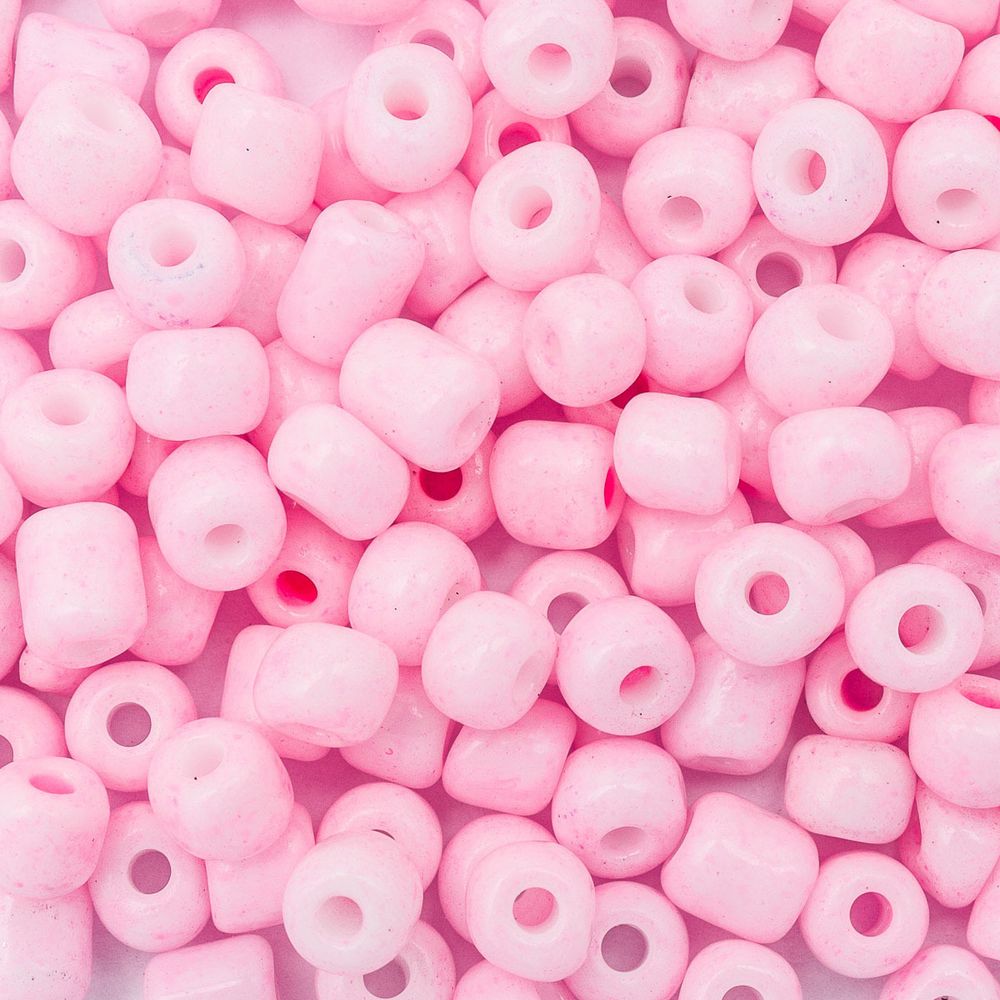 Бисер Astra&Craft 6/0 (4.1 мм), 150 г (10х15 г), цв. 966 (55)-О яр.розовый/непрозрачны