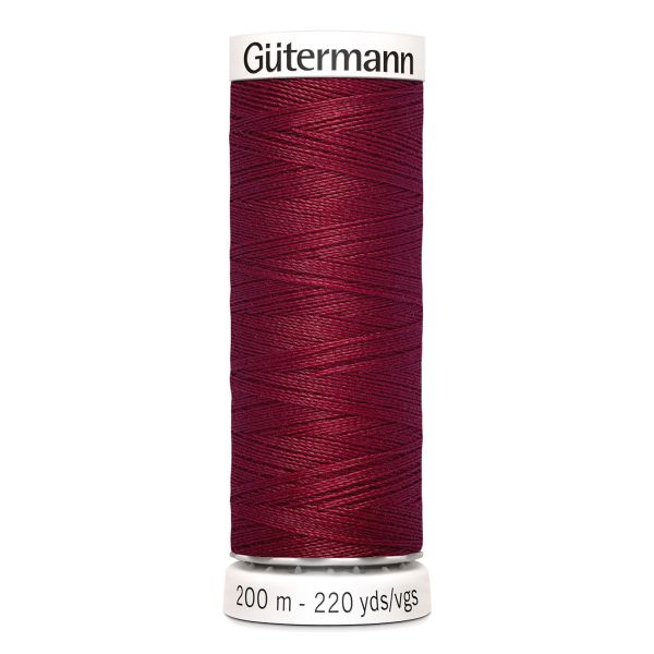 Нитки универсальные Gutermann Sew-all, 200м, 910 красно-малиновый, 5 катушек