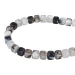 Бусины акрил 6.5х6.6 мм, 500 г, прозрач. в цвете, куб, AD032 серый аквамарин, (7748713)4658 , Astra&Craft