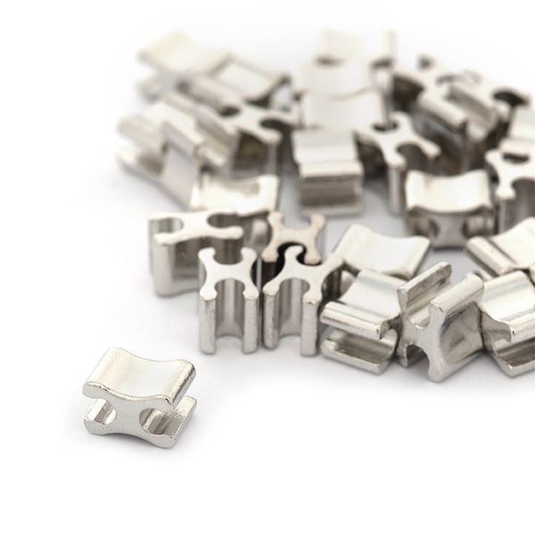 Ограничитель нижний для молний X формы №5 арт.D58 цв.никель уп.500 шт