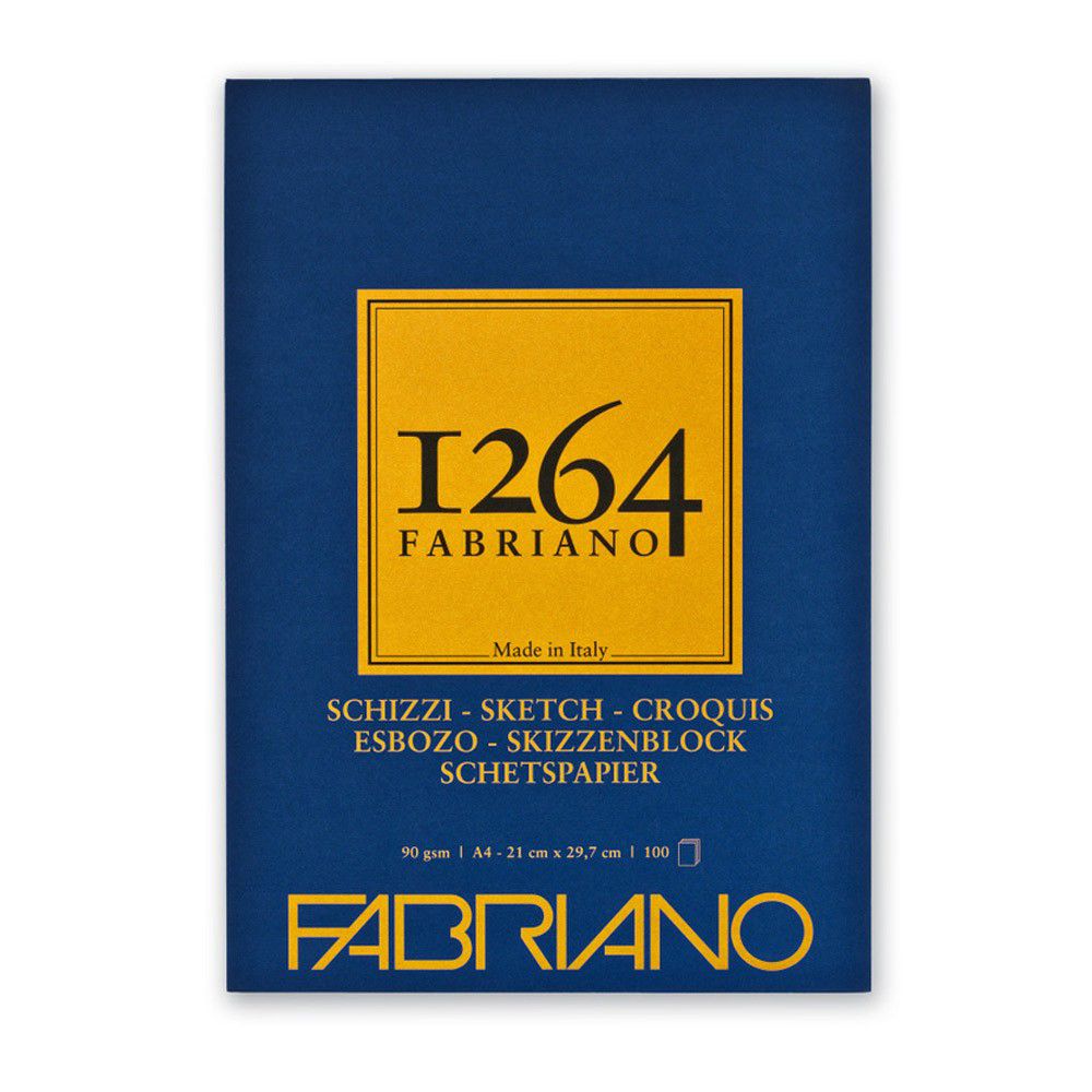 Альбом для графики 90 г/м², 21х29.7 см, склейка с одной стороны, Fabriano 19100632