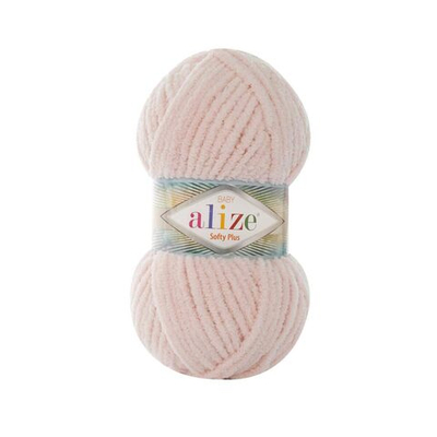 Пряжа Alize (Ализе) Softy Plus / уп.5 мот. по 100 г, 120м, 382 телесный A