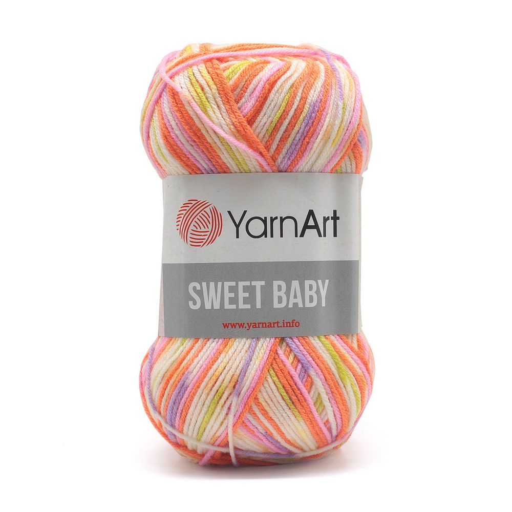 Пряжа YarnArt (ЯрнАрт) Sweet Baby / уп.5 мот. по 100 г, 300м, 907