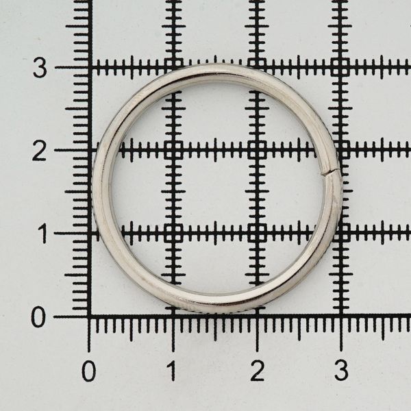 Кольцо разъемное металл in ⌀25 мм (30 мм внешн.), никель, 816B-002, 100 шт