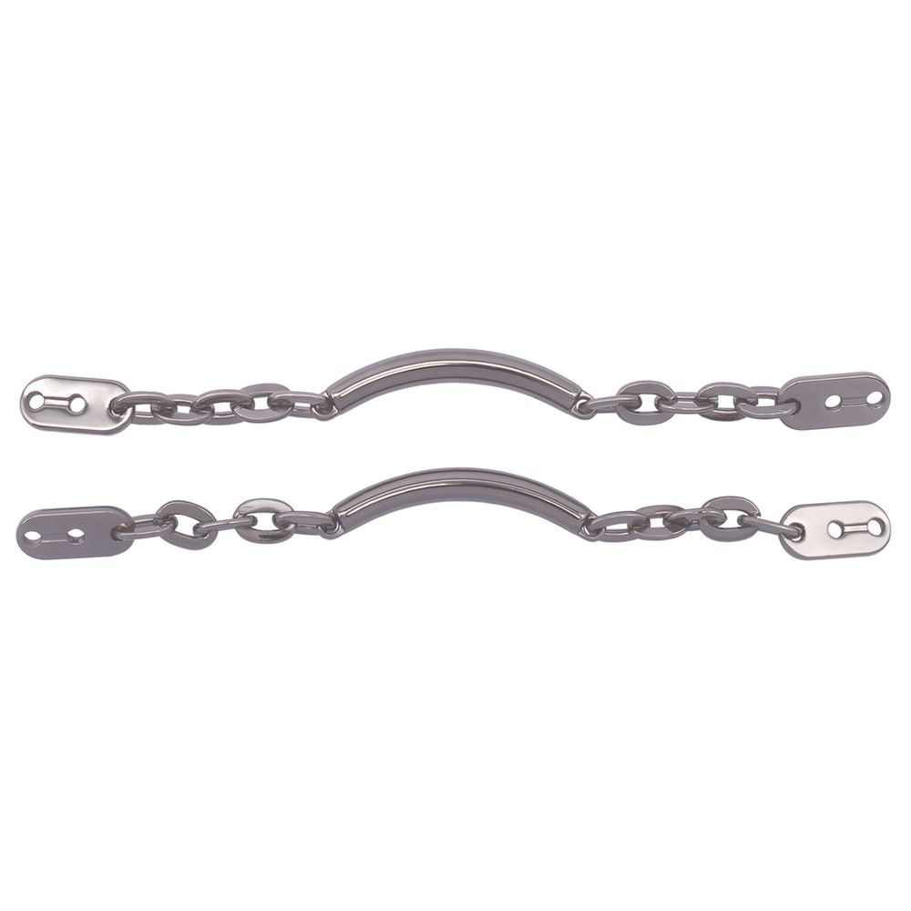 Цепочка-вешалка 105х 7 мм, металл, Pewter олово, чер.никель, 2 шт, MB196