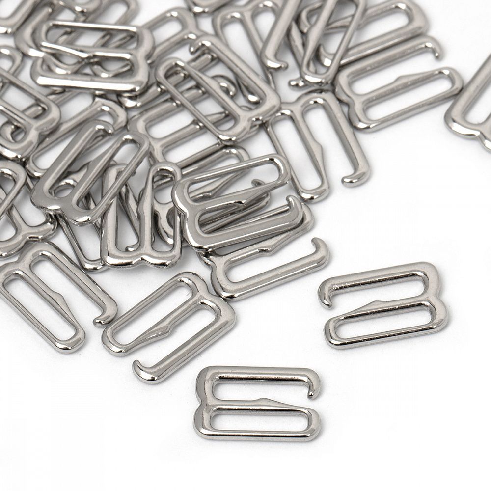 Крючки для купальника металл 10.0 мм, 910.SW цв.никель, уп.100 шт