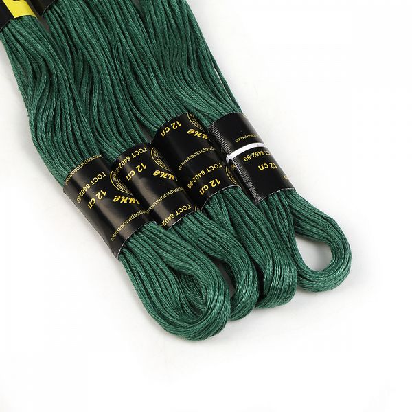 Мулине ПНК им.Кирова цв.9280 зеленый, 24 мотка по 8 метров