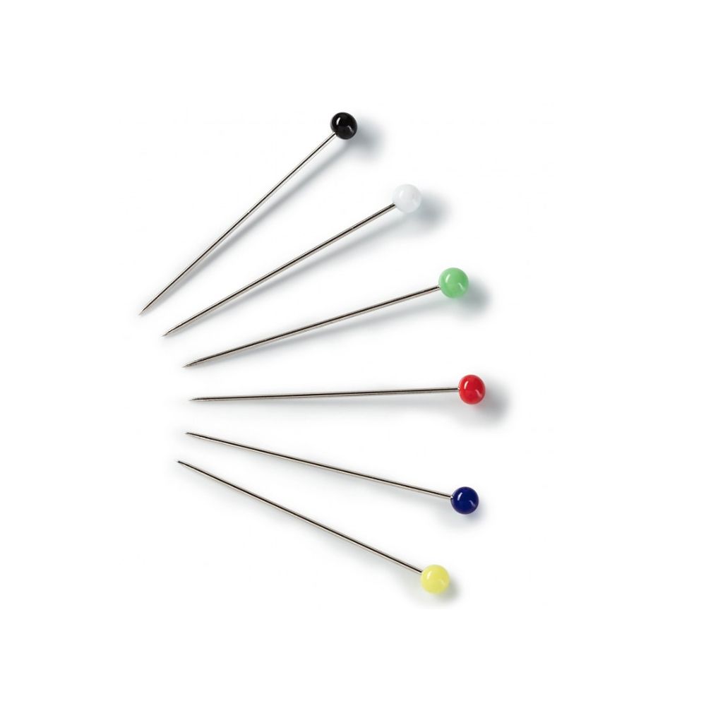 Булавки портновские шарики 30 мм, стеклянные головки, 20 г, ассорти, Prym, 029217