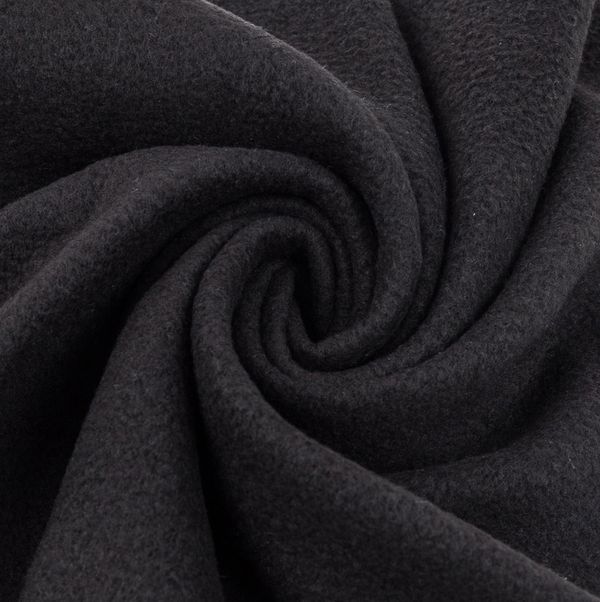 Флис 1-сторонний 170±10 г/м², 150х150 см, черный, Gamma FG-002