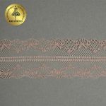 Кружево отделочное в стиле "трикотаж" 40 мм, 150-1, цв.05 капучино, 9.14м