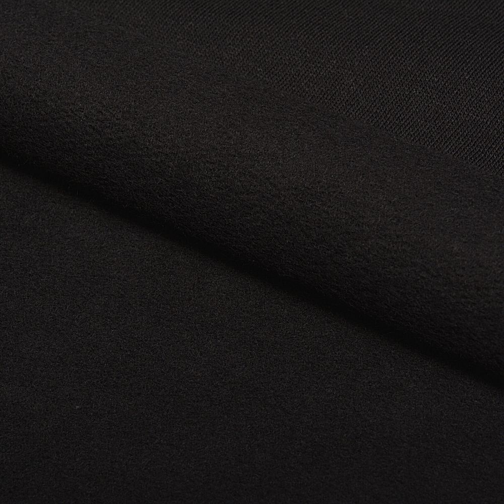 Футер 2-нитка начес 190 г/м², 100-100 см / 10 метров, ФУТ2Х.НАЧ.190.ЧЕРН.10, черный