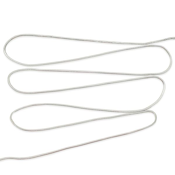 Резинка шляпная (шнур эластичный) ⌀1.0 мм / 100 метров, 0370-6100, металлизированный, серебро