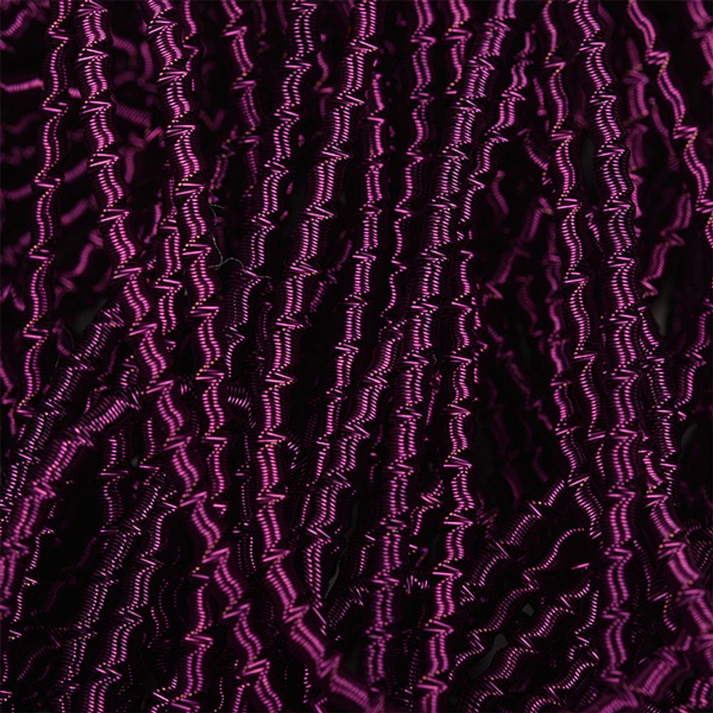Канитель мягкая, фигурная матовый, цв. фиолетовый упак 100 г