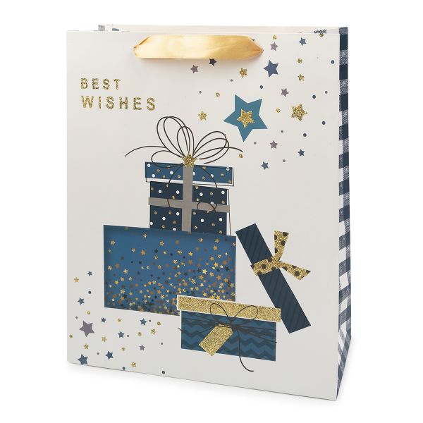 Подарочный пакет 210 г/м², 26х32х12 см, 12 шт, 03, Stilerra APYM