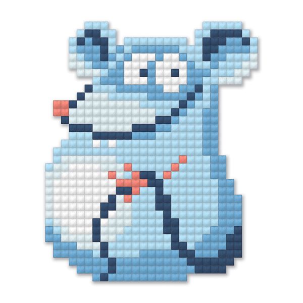Алмазная (кристальная) мозаика Фрея, магнит Мышонок, 6,5х8 см