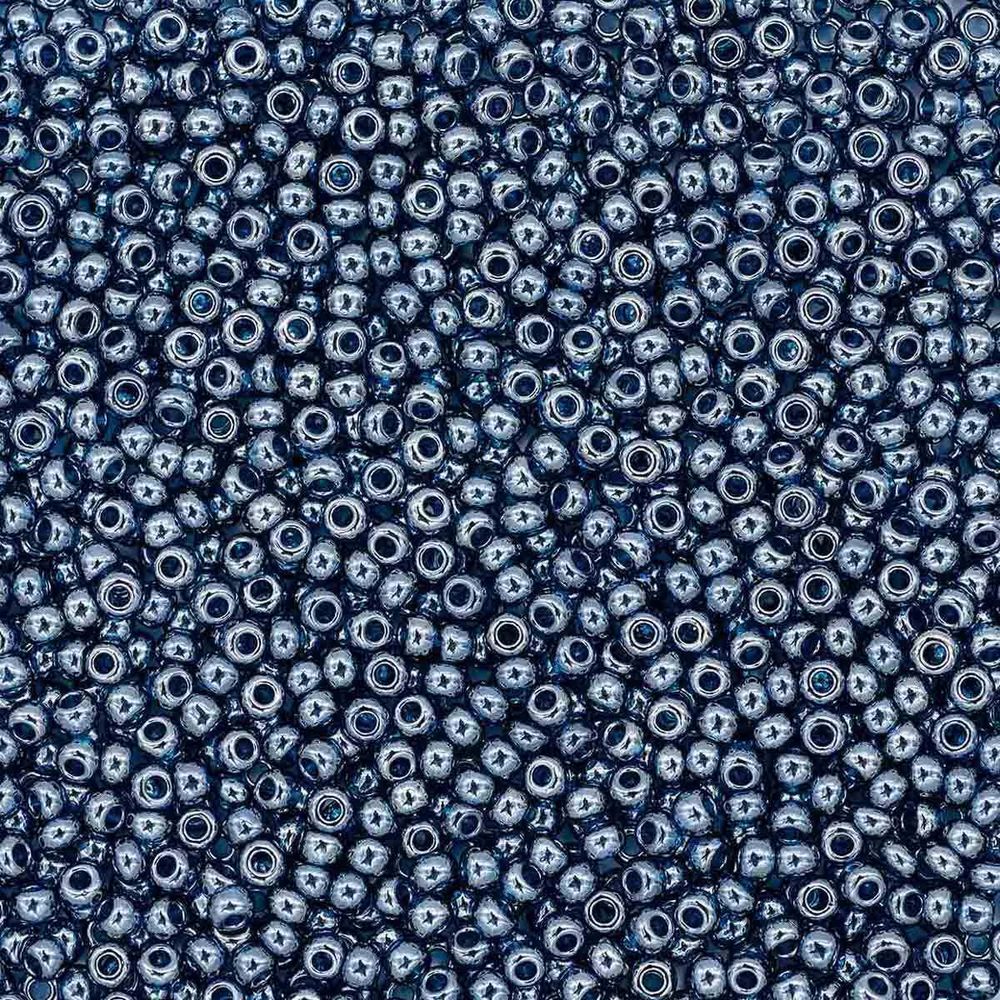 Бисер Preciosa прозрачный с жемчужным покрытием 10/0 (66100), круг.отв, 50гр