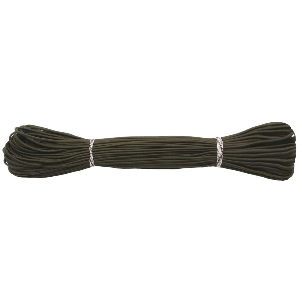 Резинка шляпная (шнур эластичный) 2.0 мм / 30 метров, оливковый