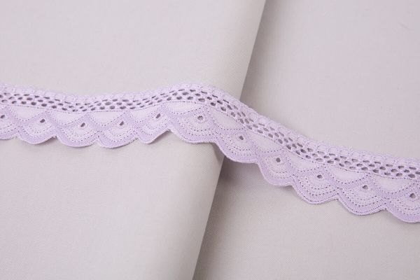 Кружево шитьё 42 мм / 10 м, ±0.2 м, Турция сиреневый, Gamma GYEM-4202