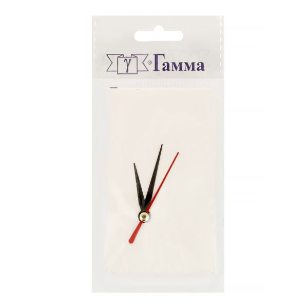 Стрелки для часовых механизмов (часовая/минутная/секундная) ЧМС, 5 шт, 35/48/47 мм, ( черный/красный)