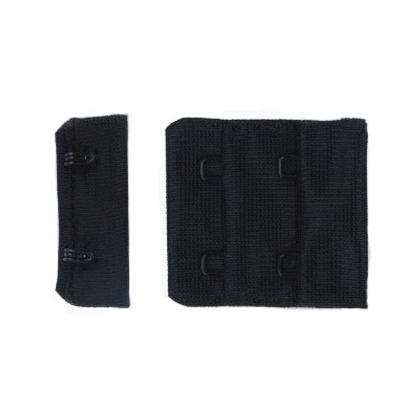 Застежки для бюстгальтера текстильные 38 мм, 50 шт, нейлон, черный, Blitz ZB38-22