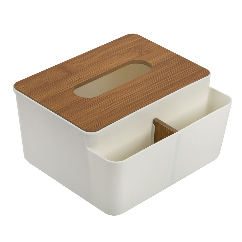 Салфетница 14.5х18х9 см, пластик дерево, №01 белый, Stilerra PFH-043