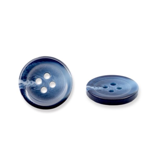 Пуговицы 4 прокола мужская костюмные 543294/4 32 (5422 синий/глянц.), 50 шт