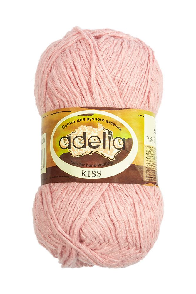 Пряжа Adelia Kiss / уп.10 мот. по 50г, 145м, 20 св.г, розовый