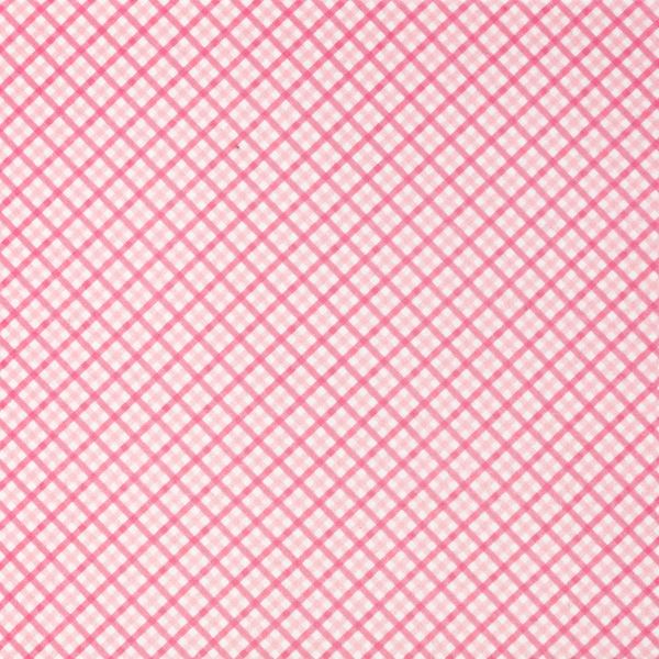 Фетр рулонный мягкий 1.0 мм, 150 см, рул. 10 метров, (FCR10), CPF008 клетка/розовый, Blitz