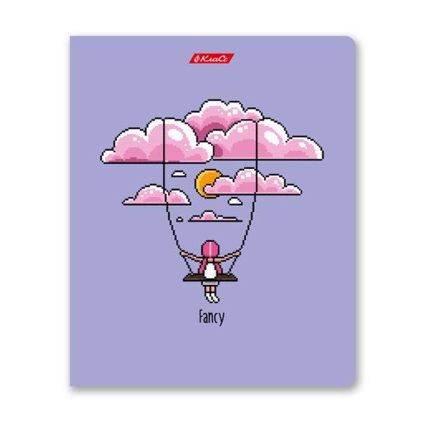 Тетрадь ученическая общая, твин лак, A5+ 40 л. на скобе 65 г/м², белизна 100%, 10 шт, клетка в термоусадочной пленке, 000476 Микс пикс, Светоч 40ТСК5_8_2_1