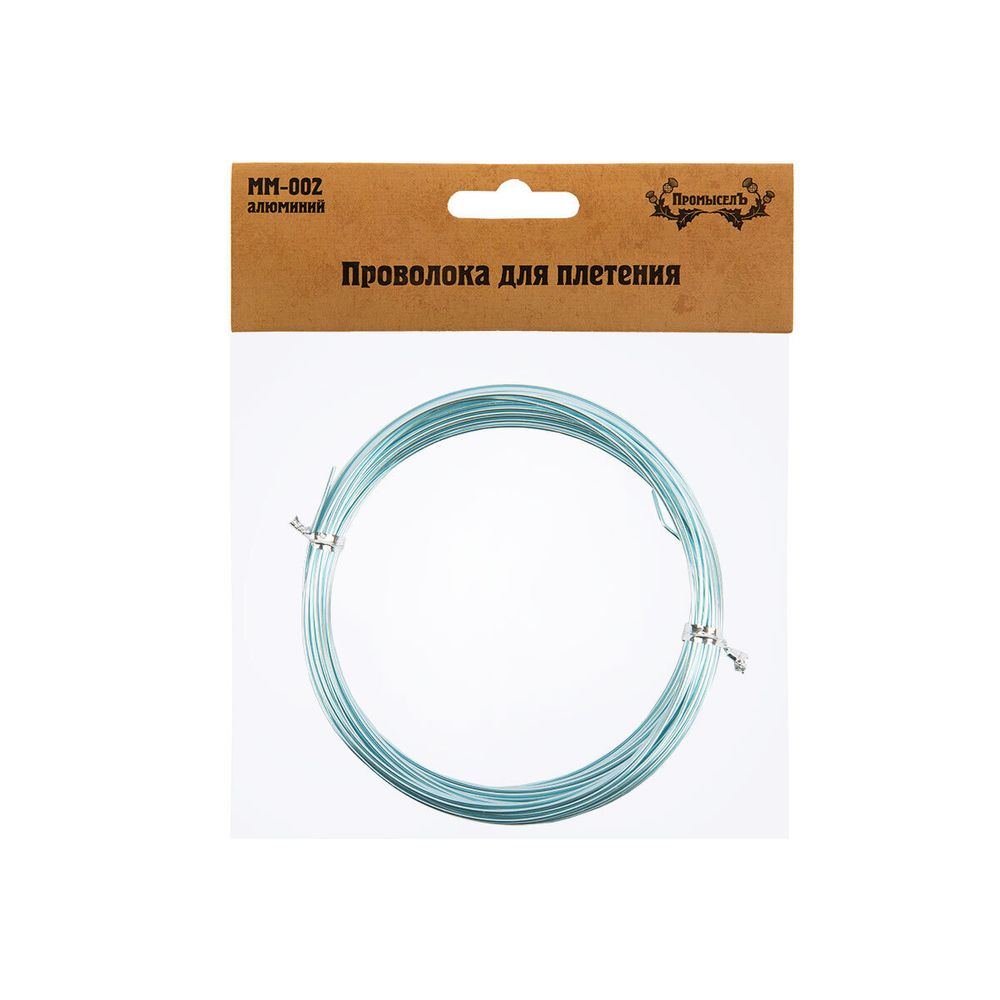 Проволока для плетения ⌀1 мм,±0.5 м, 24 небесный, Промысел MM-002