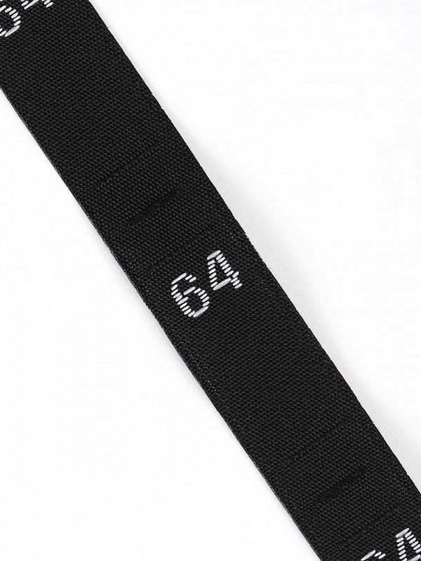 Размерники жаккардовые тафта 64 черный 10х32 мм ТВ в рул. 500 шт