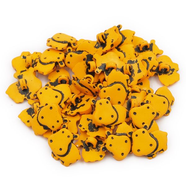 Пуговицы детские Бегемот (I0362-DWB) 28/1 (D31 оранжевый), 36 шт