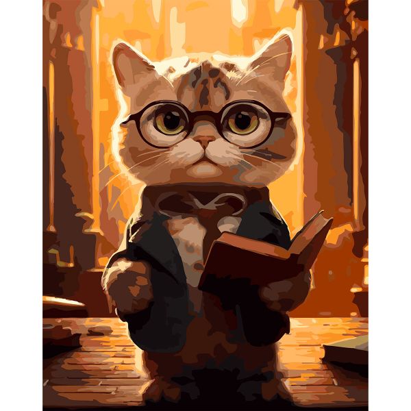 Картина по номерам Cristyle, Маленький умник, 40х50 см