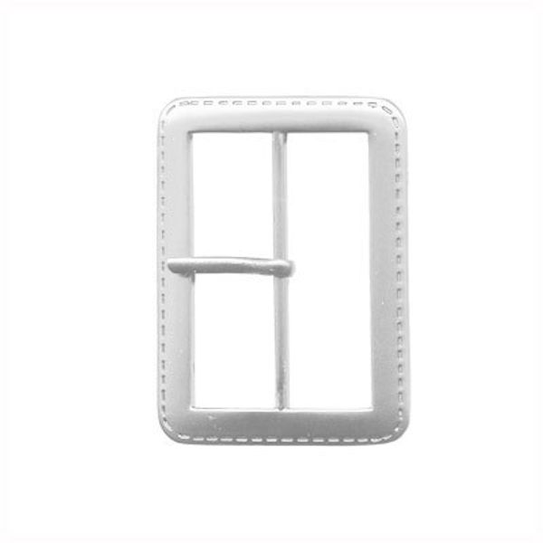 Пряжка ременная металл 60х45 мм, 10 шт, прямоугольная, 05 матовый никель, Gamma GB 1151