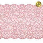 Кружево бельевое эластичное 205 мм / 25 м, 269, цв.F134 розовый, Kruzhevo