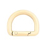 Карабин металл полукольцо 20.0 мм, золото, MB_2232, 6 шт