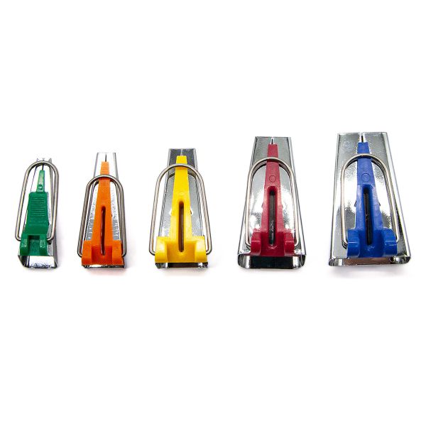 Набор приспособлений для изготовления косой бейки на 6мм, 9мм, 12мм,18мм,25мм, YB003