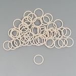 Кольца для бюстгальтера металл ⌀12.0 мм, 50 шт, бежевый