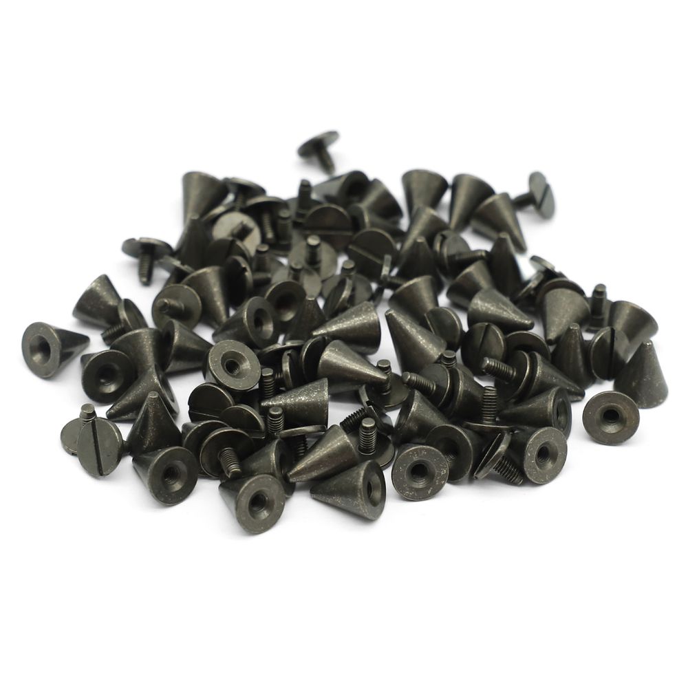 Винт кобурный металл ⌀9.5 мм, h=11 мм, чер.никель мет конус, 50 шт