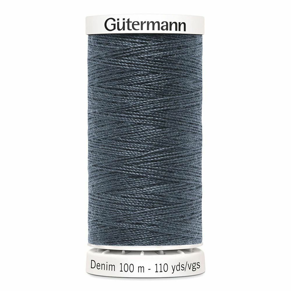 Нитки для джинсовых тканей Gutermann Denim 50, 100м, 9336, 5 катушек