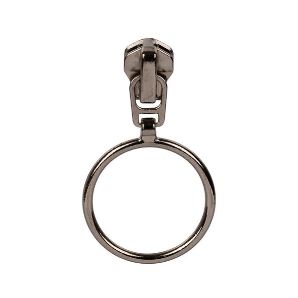 Слайдер (замок) для молнии металл Т5 (5 мм), автомат, 10 шт, черн.никель, Gamma ZAM 5M05