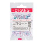 Бусины пластик ⌀4, 6, 8, 10 мм, 100±2 г, №02 ассорти, Zlatka PBBM-01