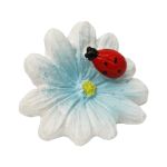 Миниатюра кукольная: Цветочек 3,2х2х1,7см, Астра