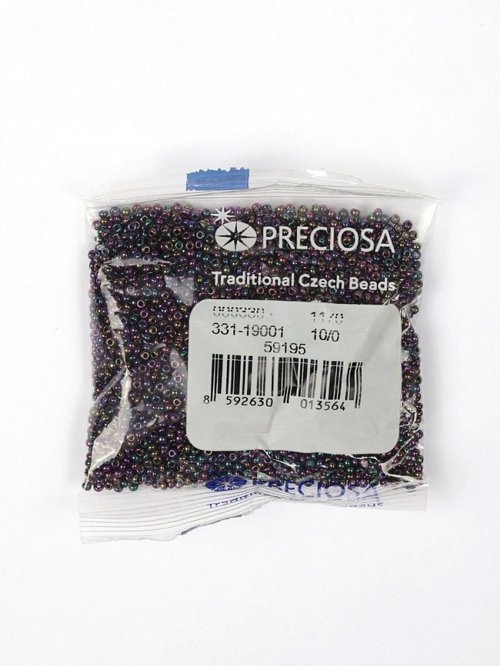 Бисер Preciosa 10/0 (2.3 мм), 50 г, IRIS цв. 59195/331-19001