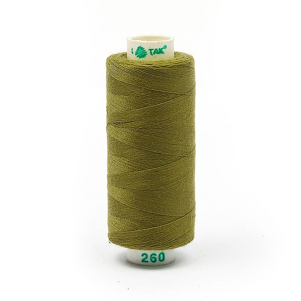 Нитки швейные бытовые Dor Tak 40/2, 366 м / 10 кат., 260 серый