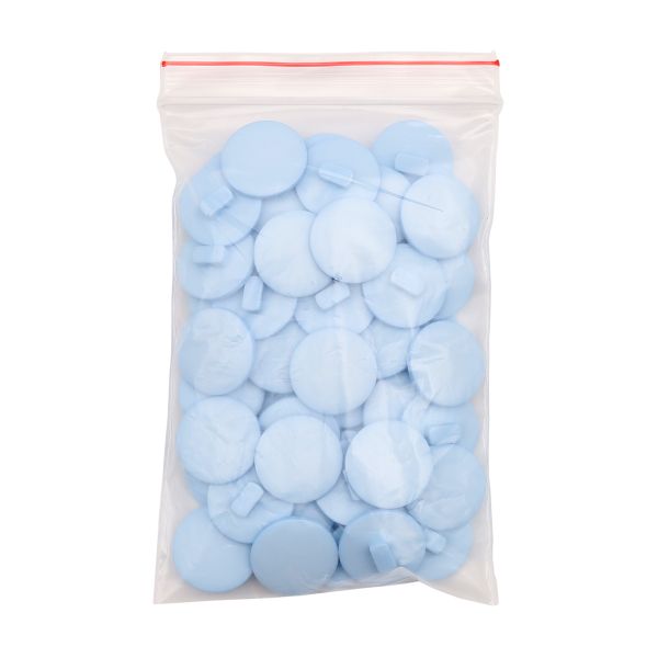 Пуговицы на ножке 28L (18мм), пластик (Blue1 (синий1)), NE68, 48 шт