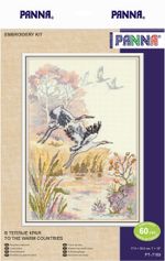 Набор для вышивания нитками Panna, В теплые края, 17,5х25,5 см