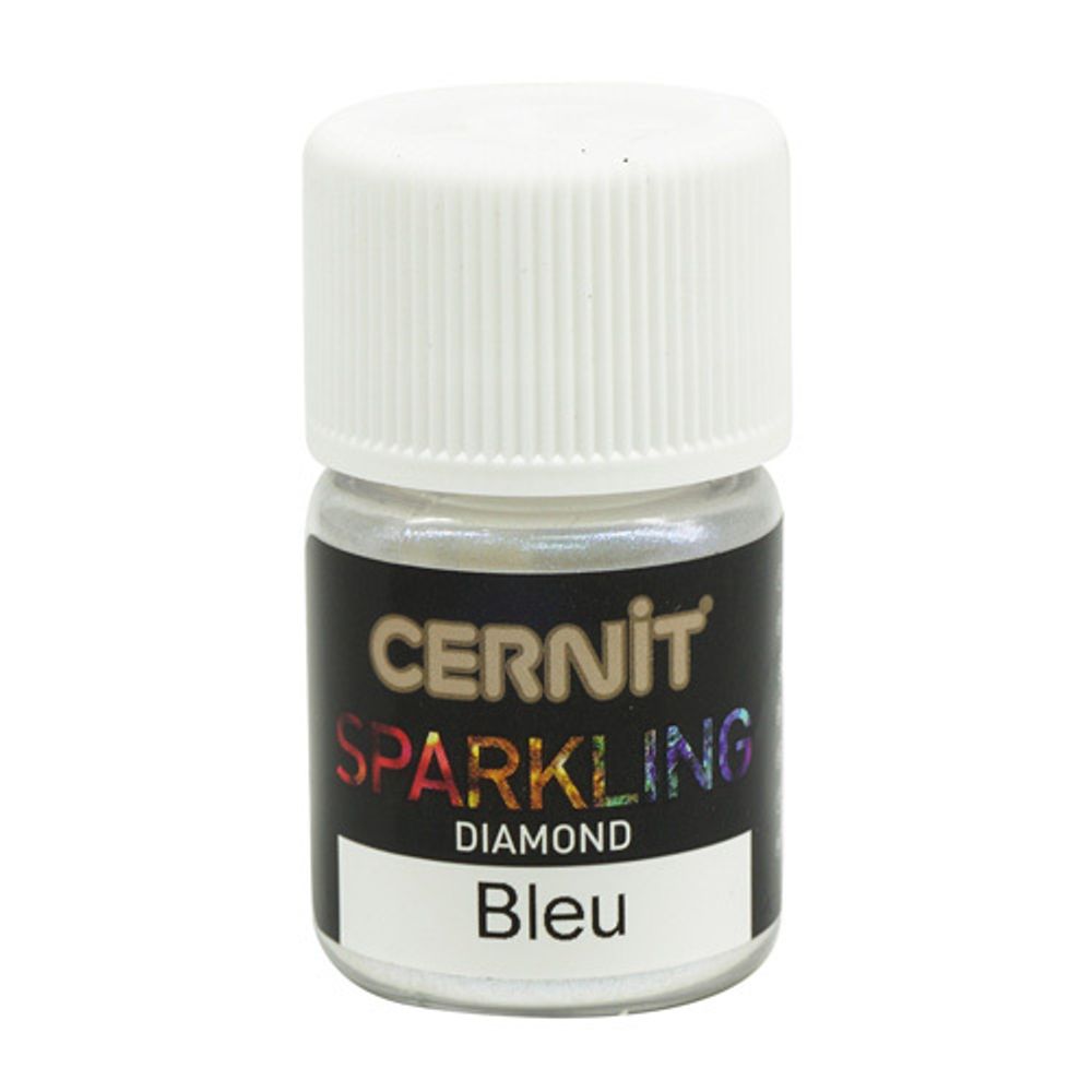 Мика-порошок, слюда Diamond/бриллиантовый "Sparkling Powder" 5гр. Cernit, 200 bleu/голубой