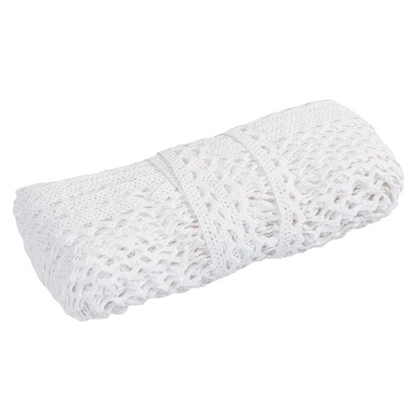 Кружево вязаное (тесьма) 10 мм / 25 метров, белый, Gamma С3749Г17 (рис.10.01.075)