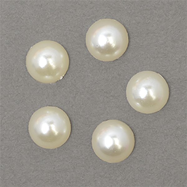 Полужемчужины перламутр 8мм цв.43 молочный уп.500г (2240 шт)